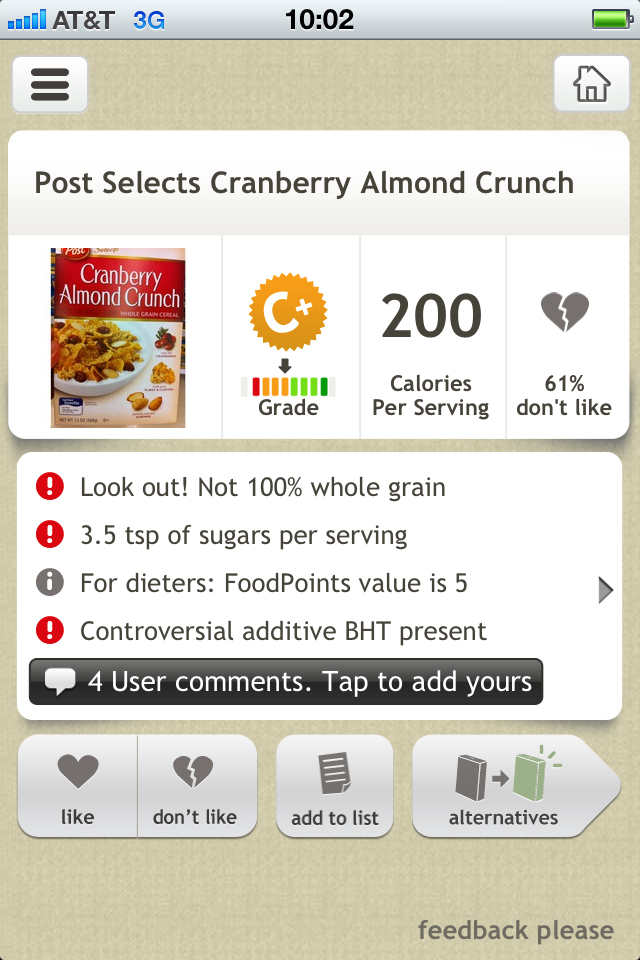 nutrition tracker